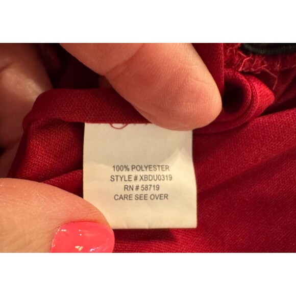 NWT NY Collection Wine Micro Pleated Jumpsuit Sz XS Sleeveless Tie Belt Career - Picture 14 of 14